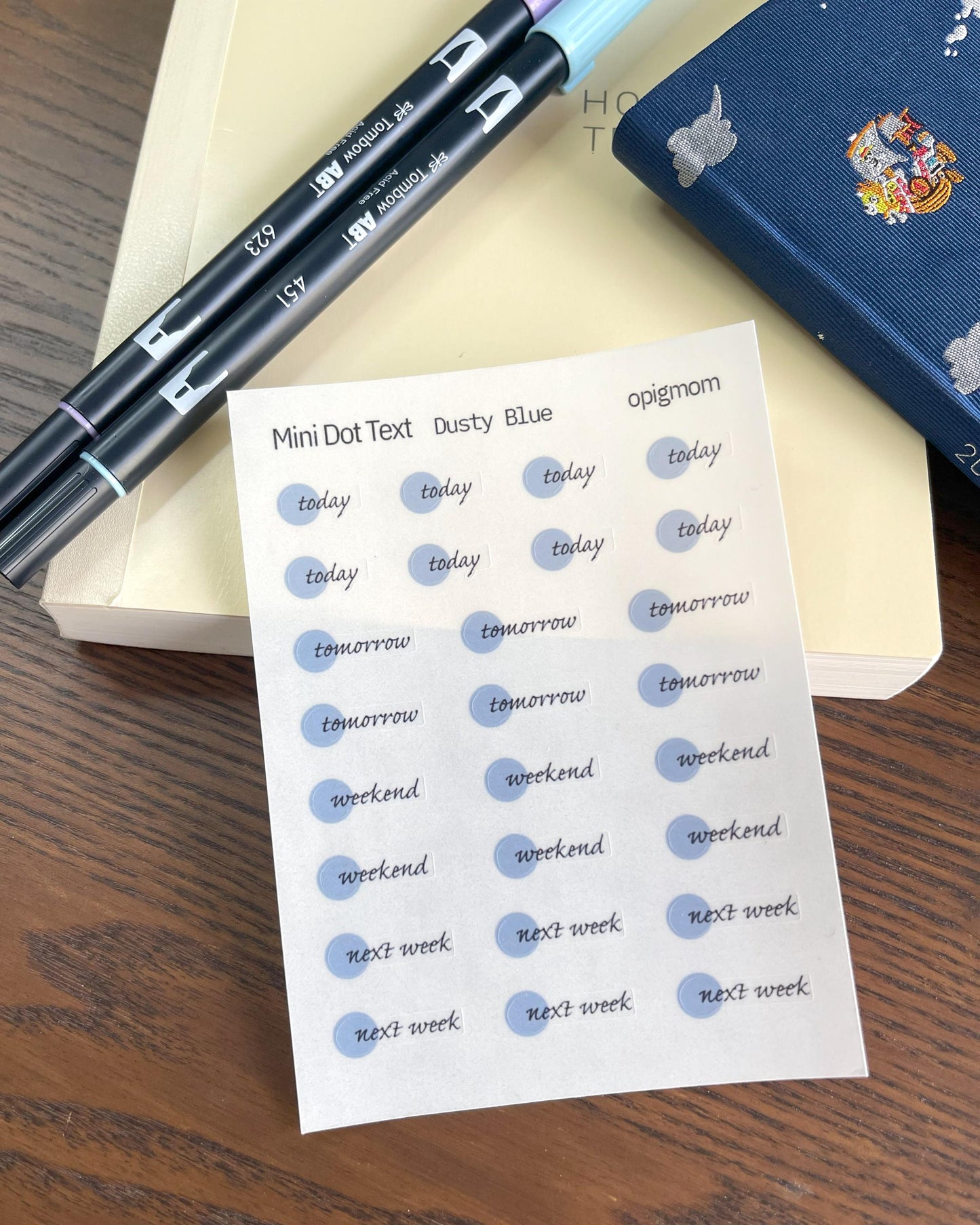 Mini Dot Script - Today / Tomorrow / Weekend / Next Week