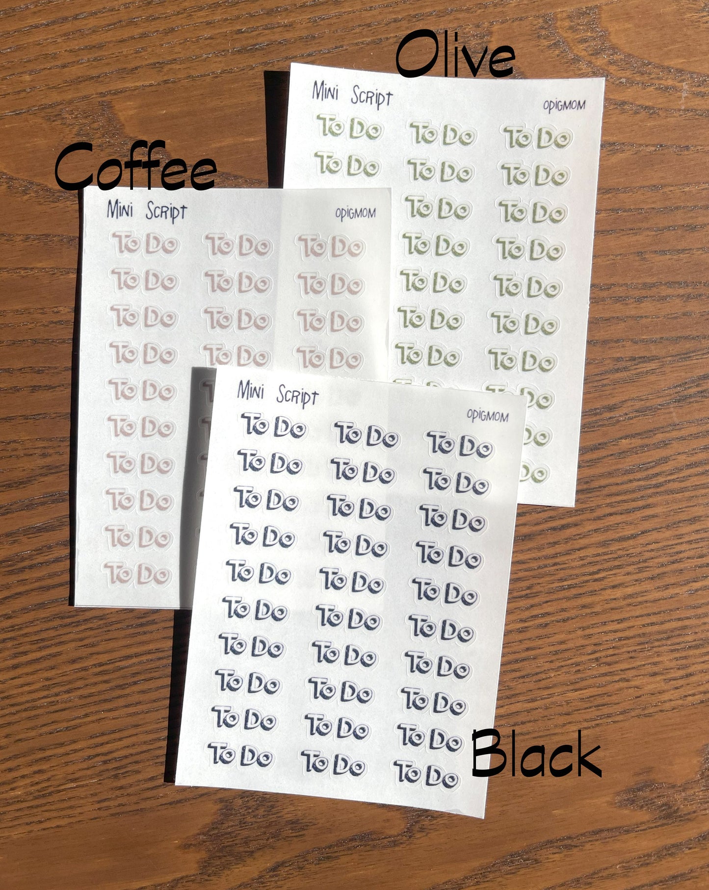 Mini Script TODO