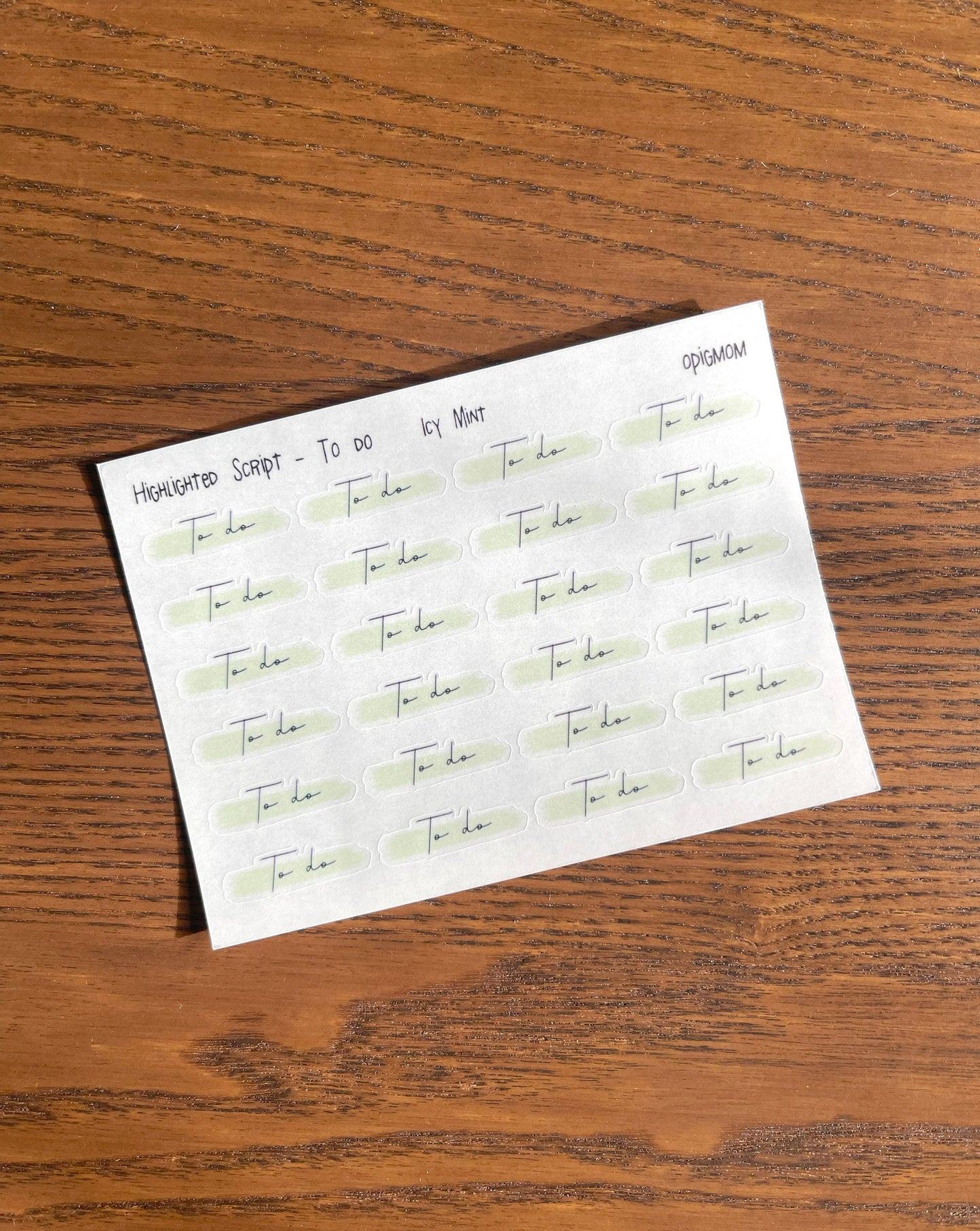 Highlighted text or header or script stickers in 28 colors for functional planner