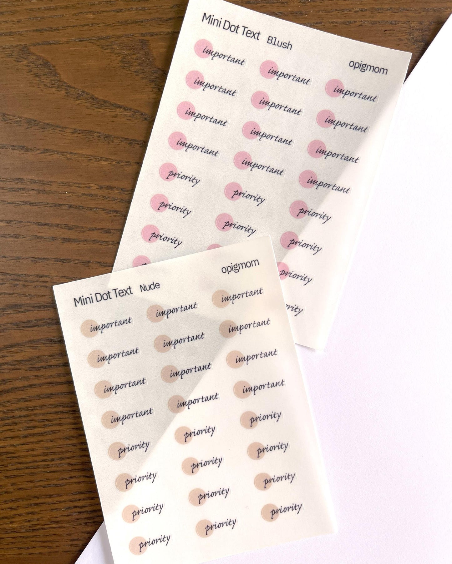 Mini Dot Script - Important / Priority