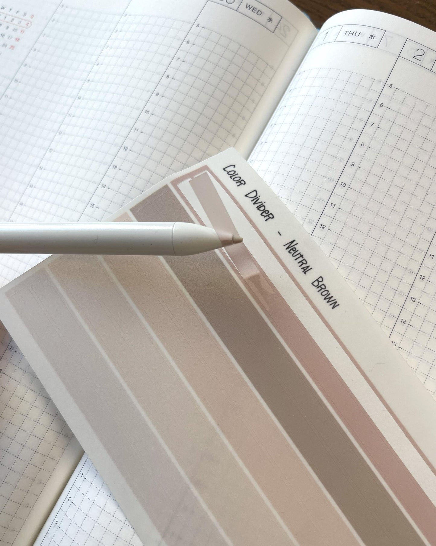 Color Dividers | Transparent Washi Tape Strips
