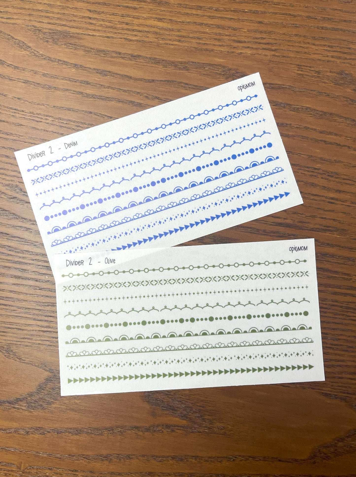 Header Divider Stickers