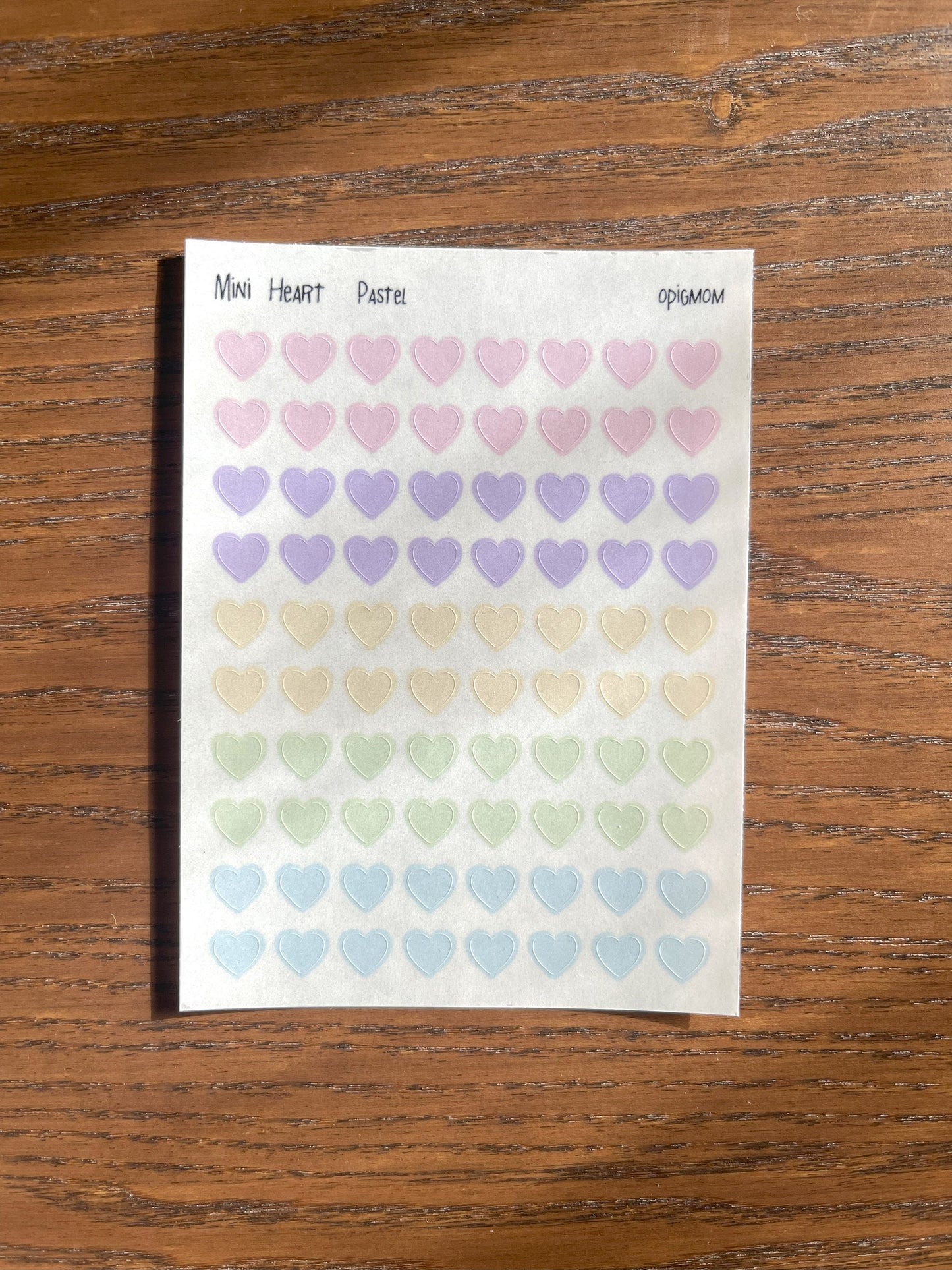 Mini Heart | 28 colors, Functional Planner Sticker