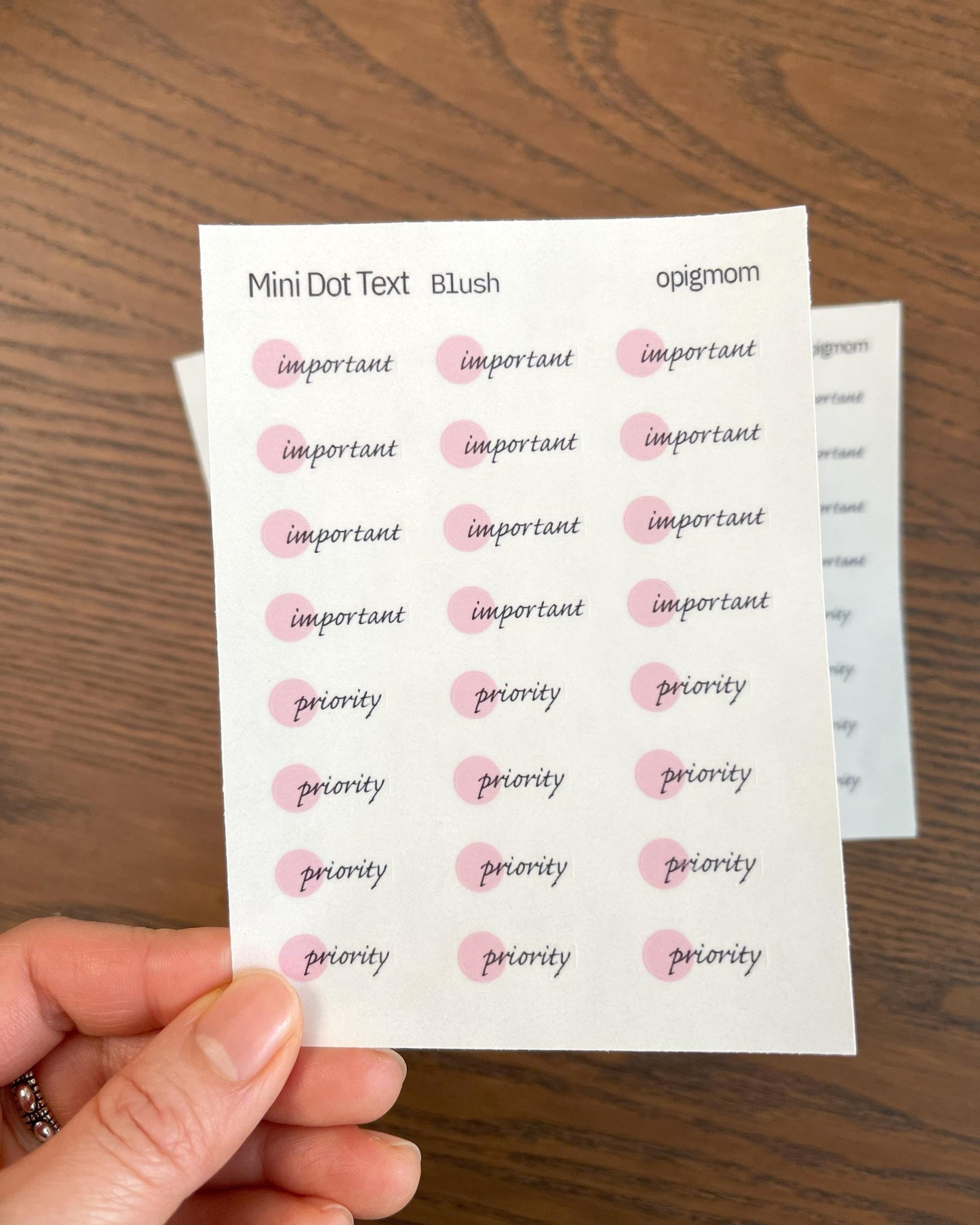 Mini Dot Script - Important / Priority