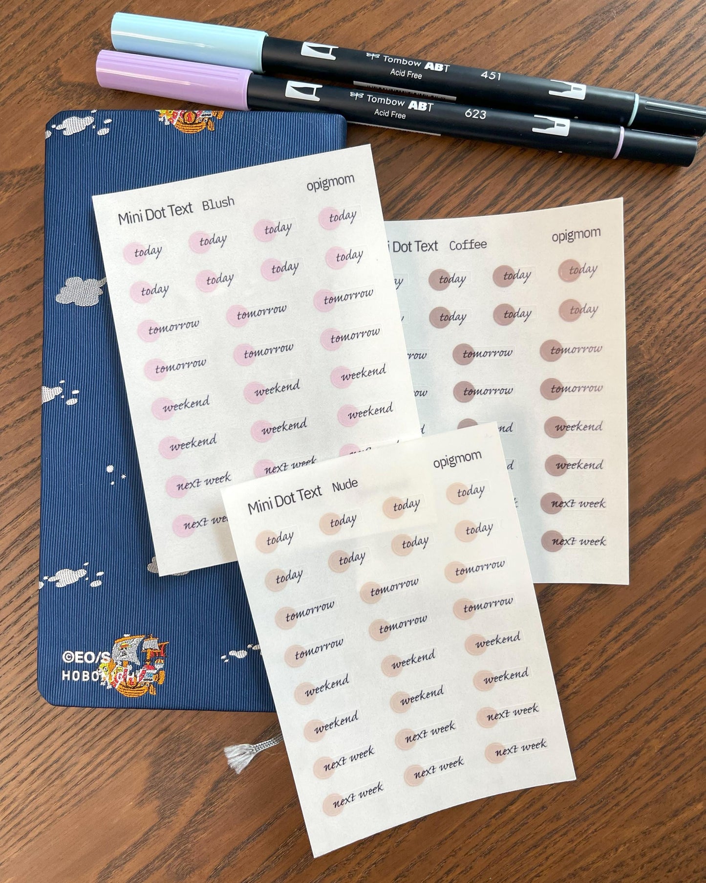 Mini Dot Script - Today / Tomorrow / Weekend / Next Week