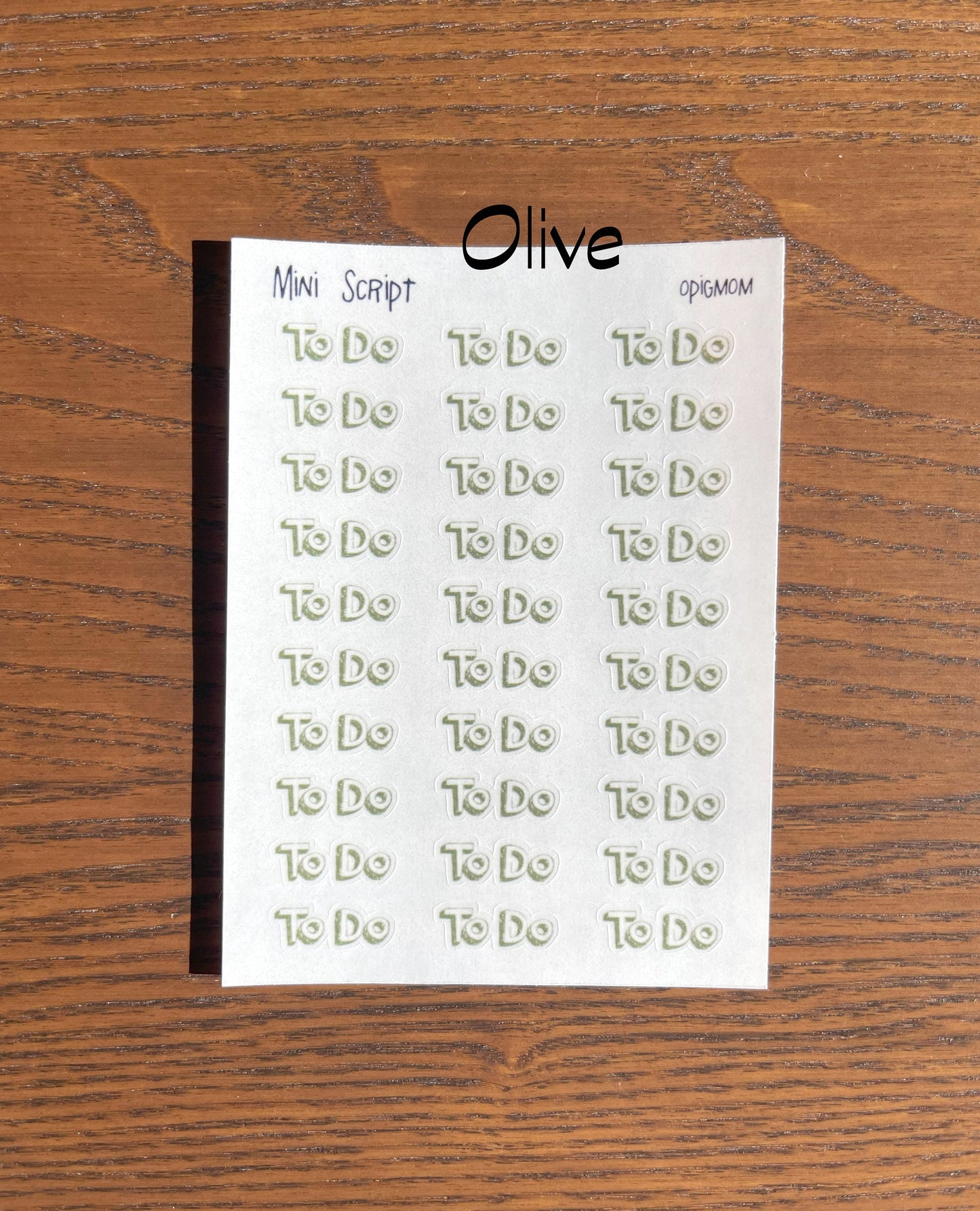 Mini Script TODO