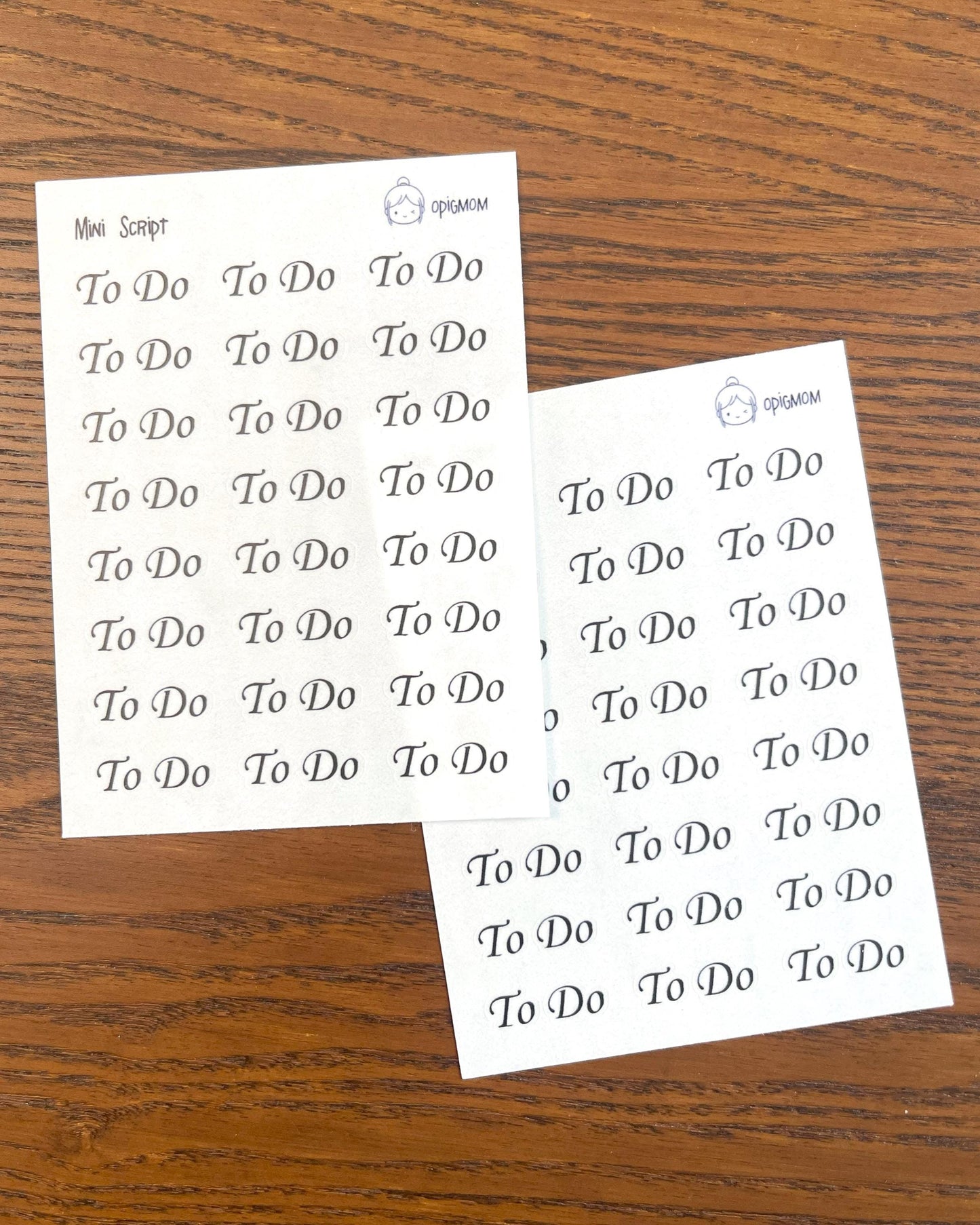 Mini Script TODO