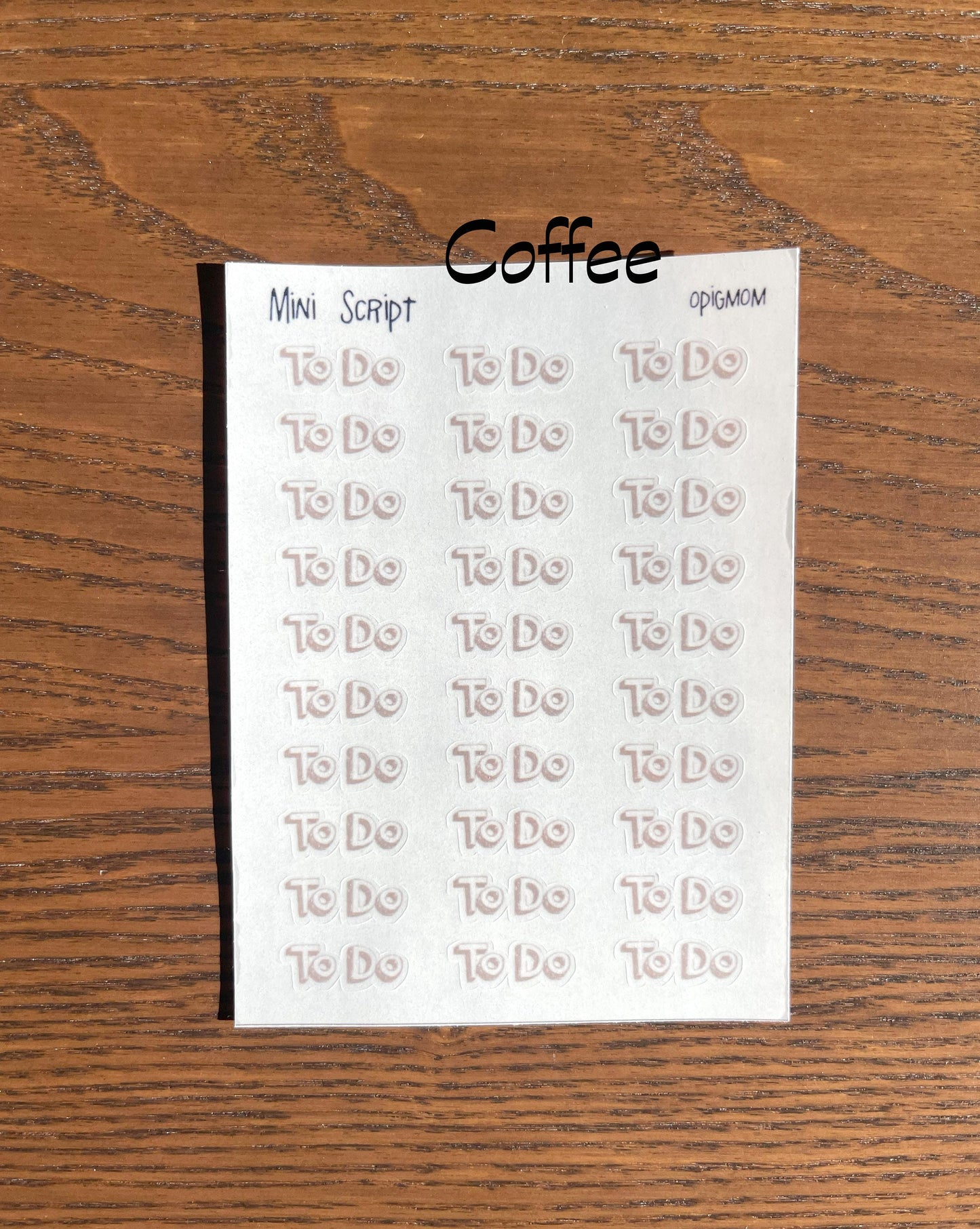 Mini Script TODO