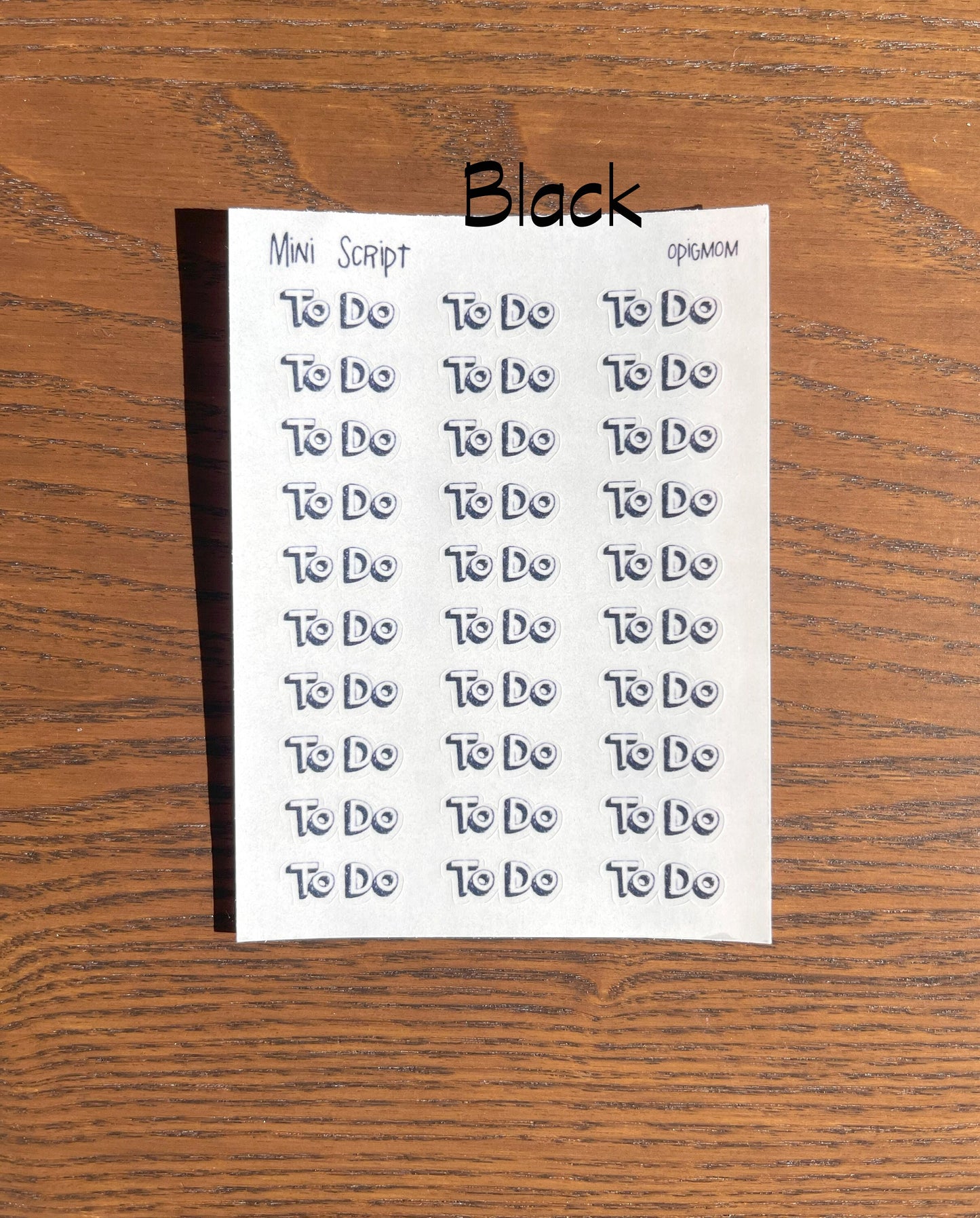 Mini Script TODO