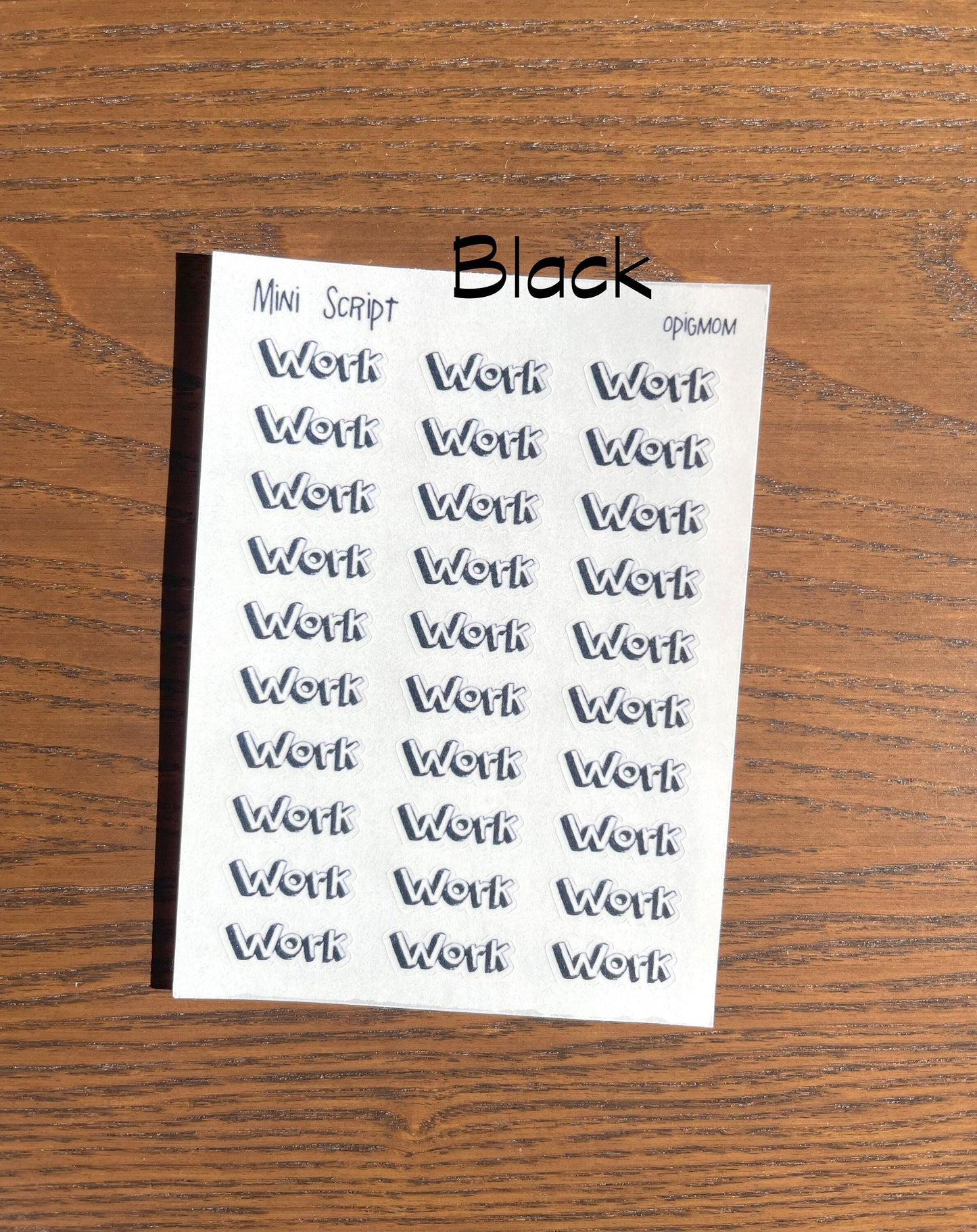 Mini Script - WORK