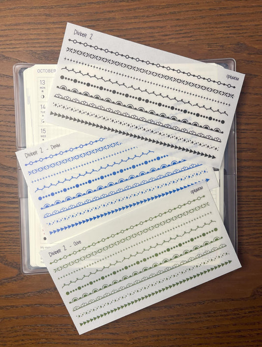 Header Divider Stickers
