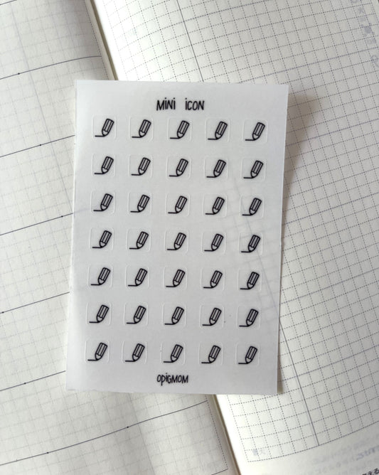 Micro Icon PLANNING / WRITING / PENCIL