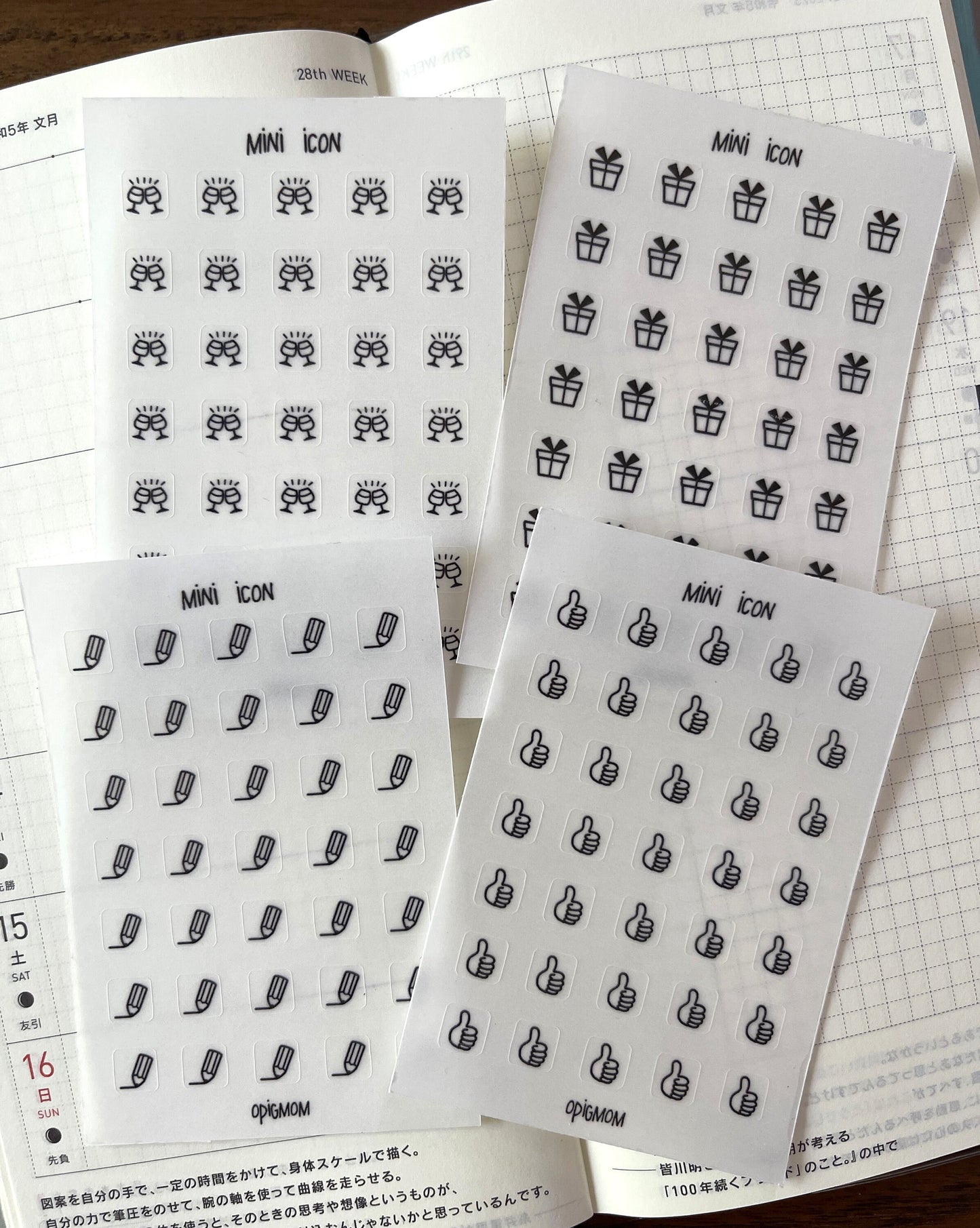 Micro Icon PLANNING / WRITING / PENCIL