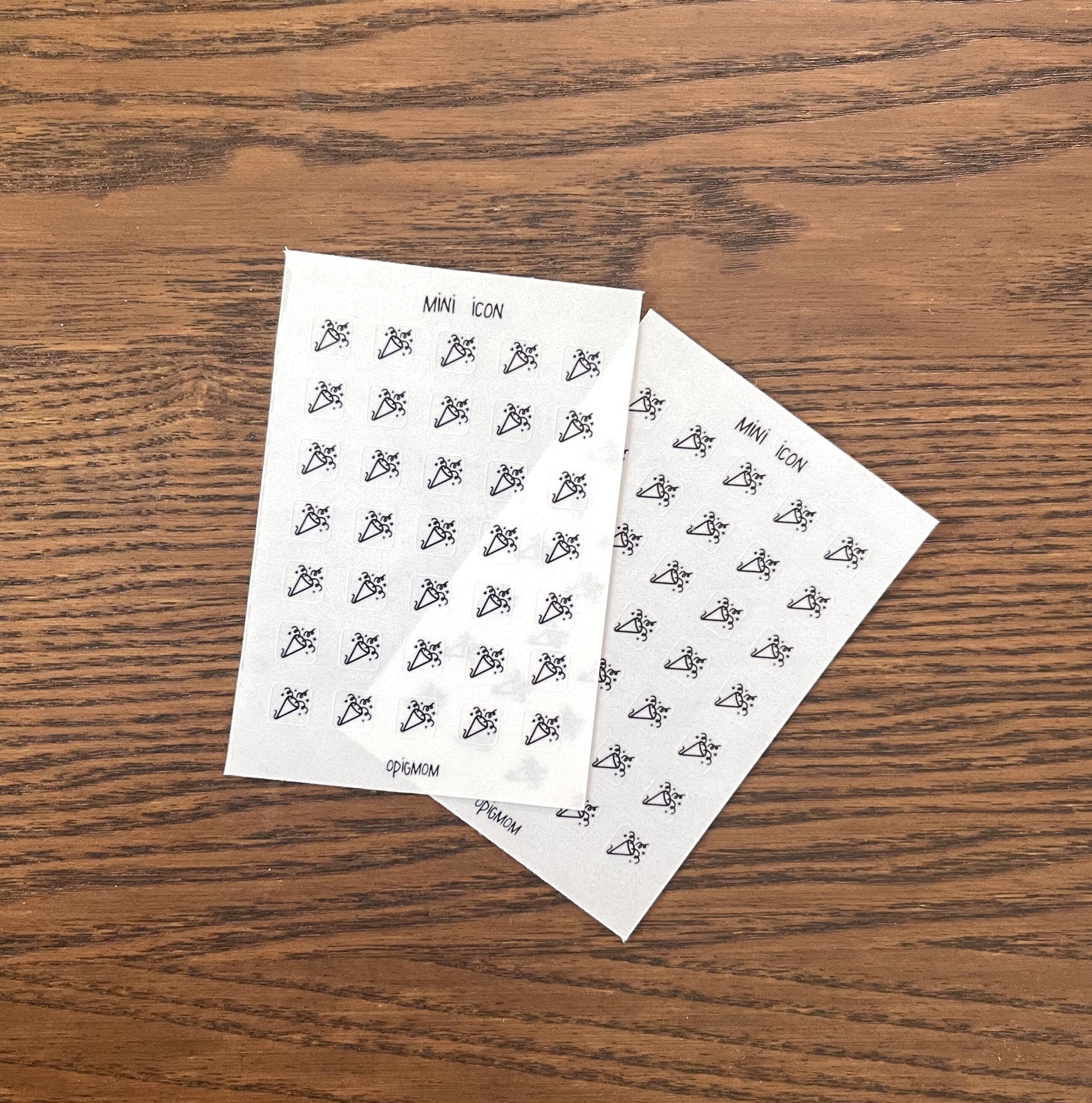 Micro Icon Stickers POP | Mini Icon Transparent stickers | Clear Matte ...