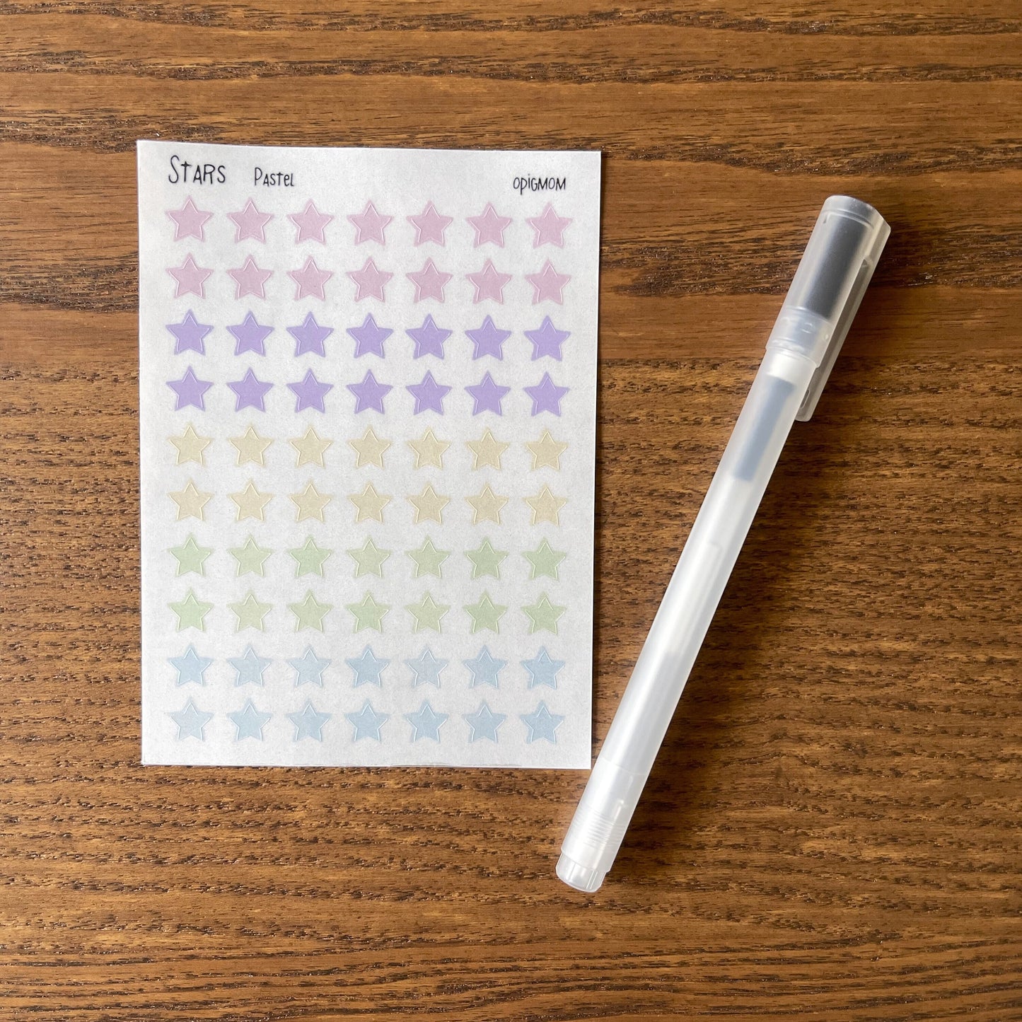 Stars stickers | Mini Stars Sticker | 28 colors