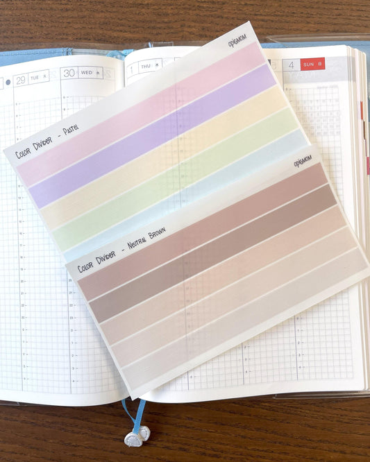 Color Dividers | Transparent Washi Tape Strips