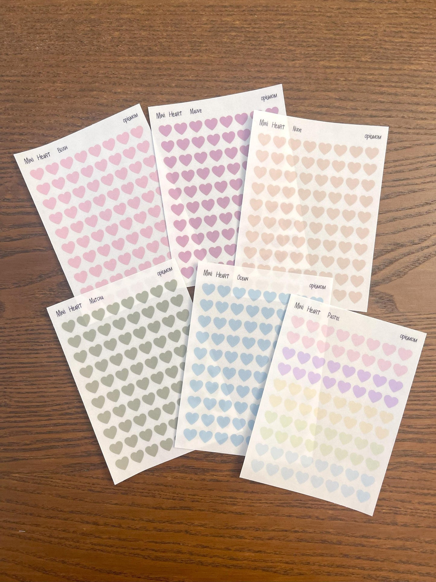 Mini Heart  |  28 colors, Functional Planner Sticker