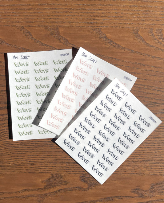 Mini Script - WORK