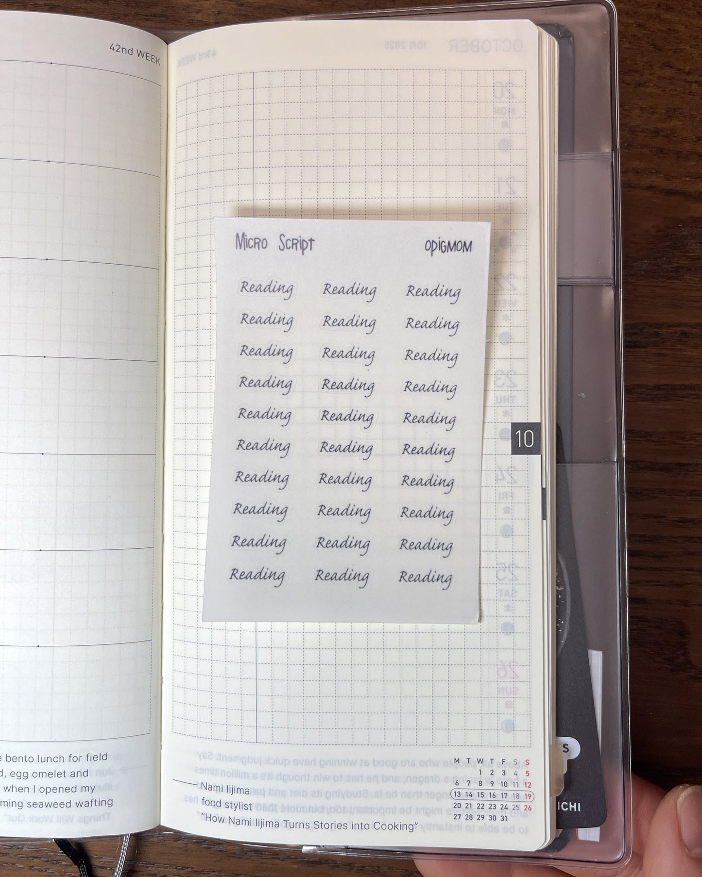 Micro Custom Text stickers (Handwritten Style)