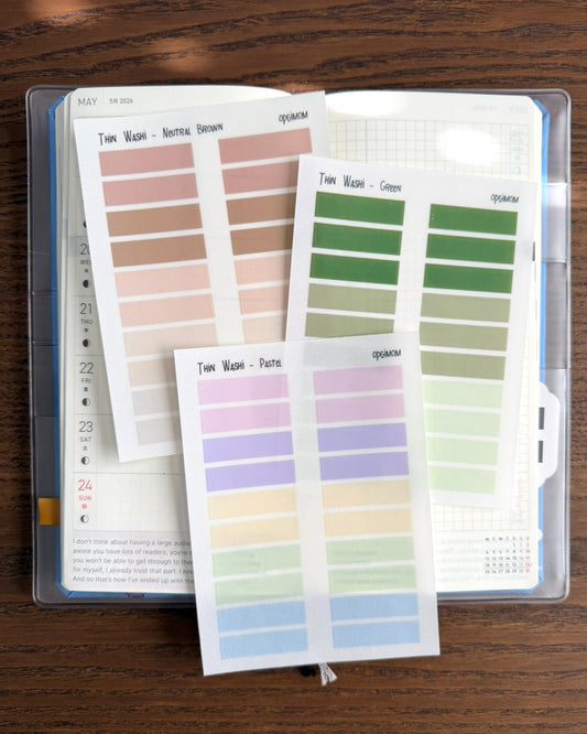 Thin Washi Tape | Transparent Washi Tape