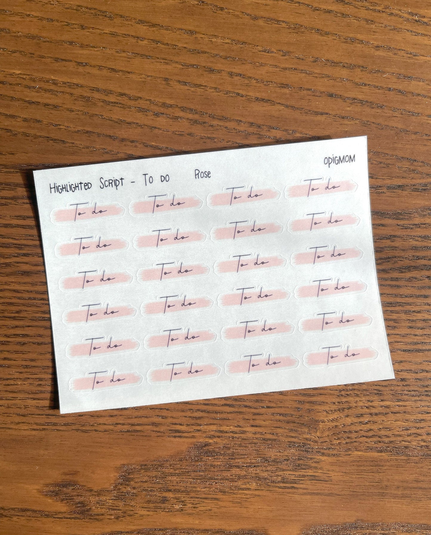 Highlighted To Do | Highlighted Script Stickers