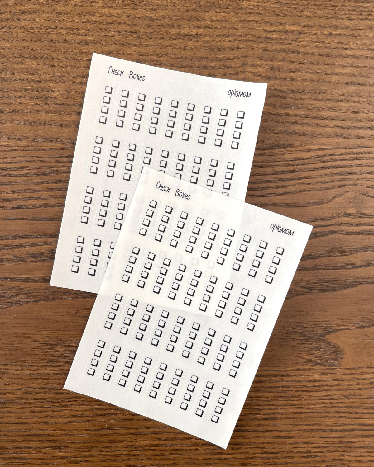 12 Week Checkbox Checkbox Planner Stickers | Transparent Black Checkbox | Functional ...