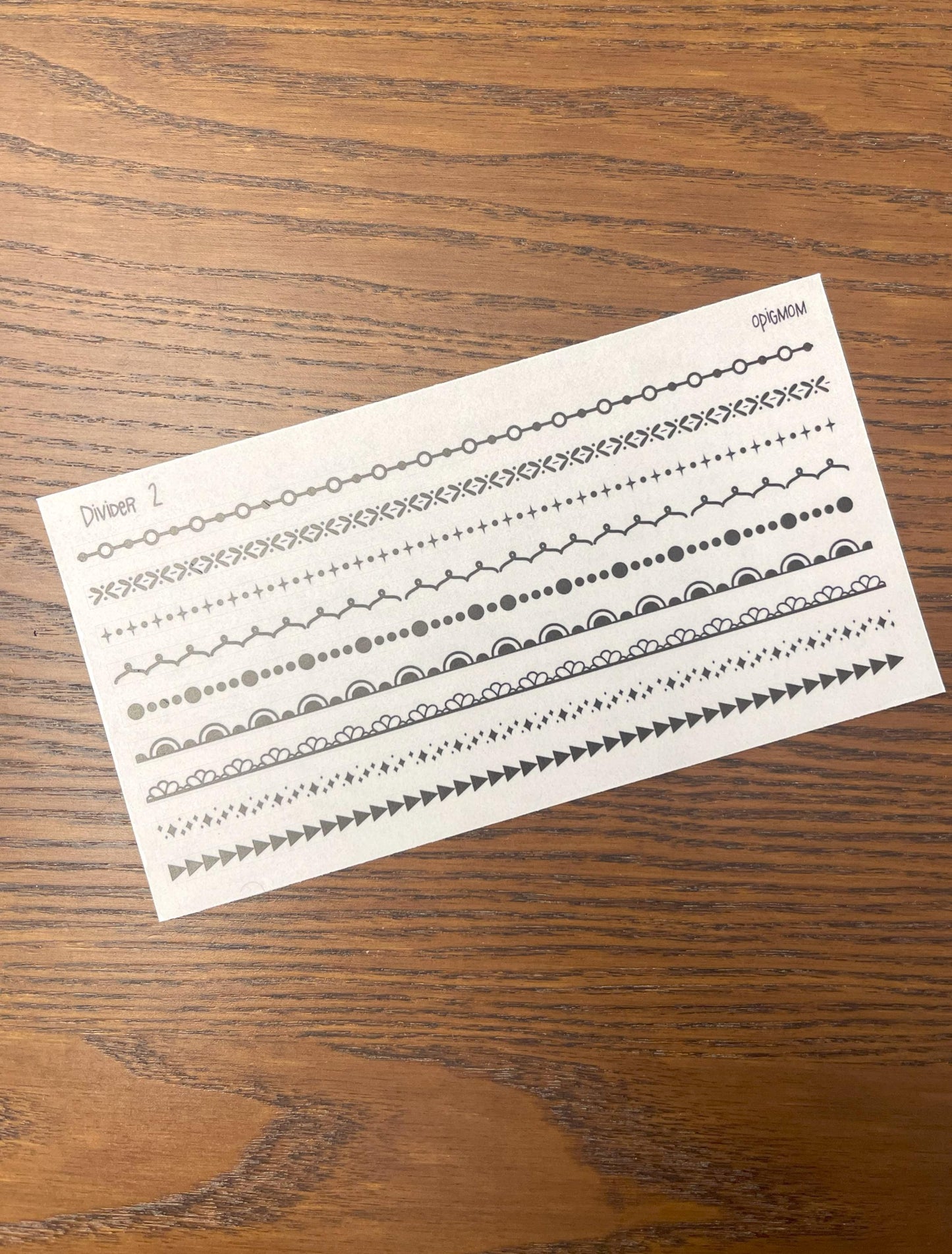 Header Divider Stickers