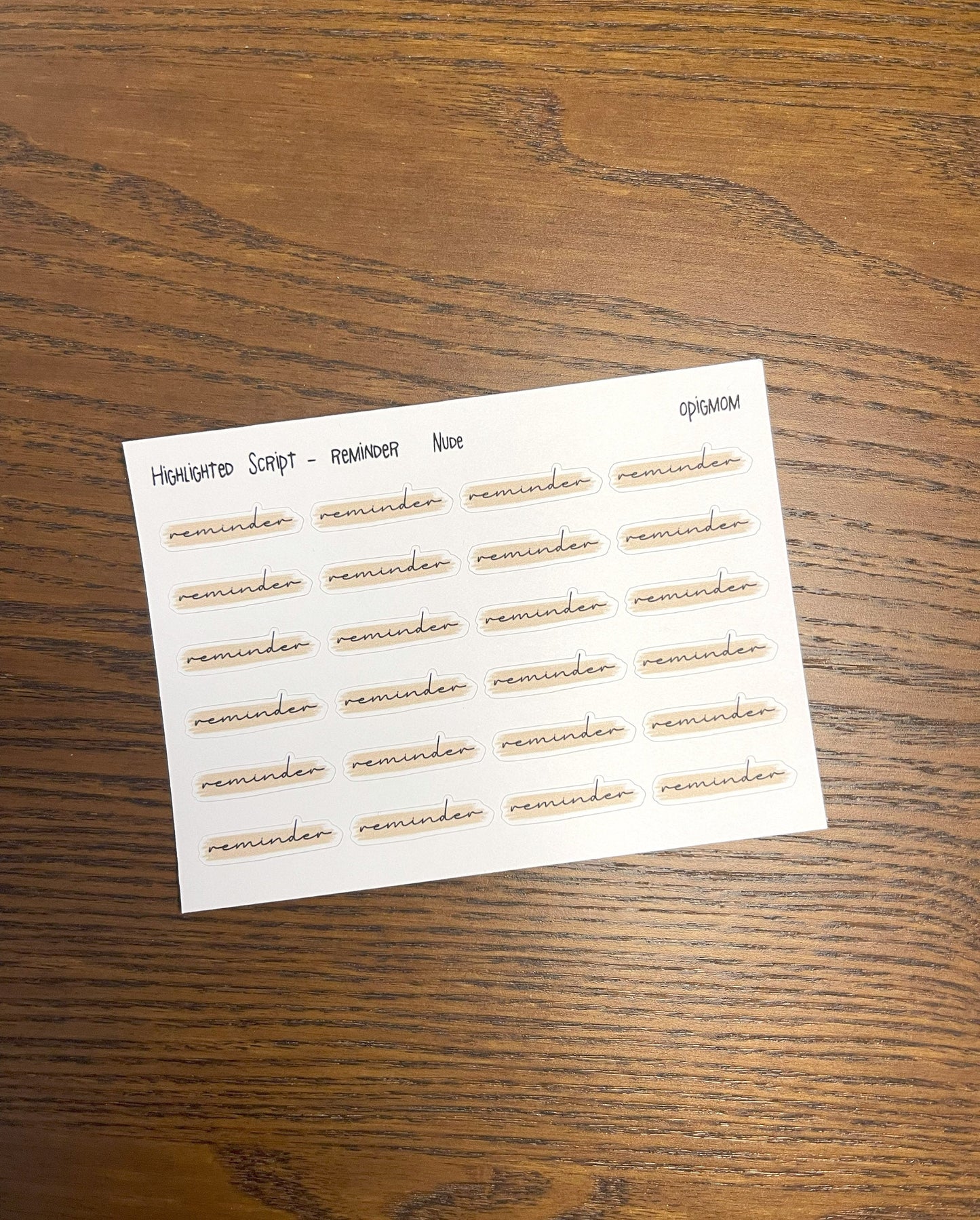 Highlighted text or header or script stickers in 28 colors for functional planner