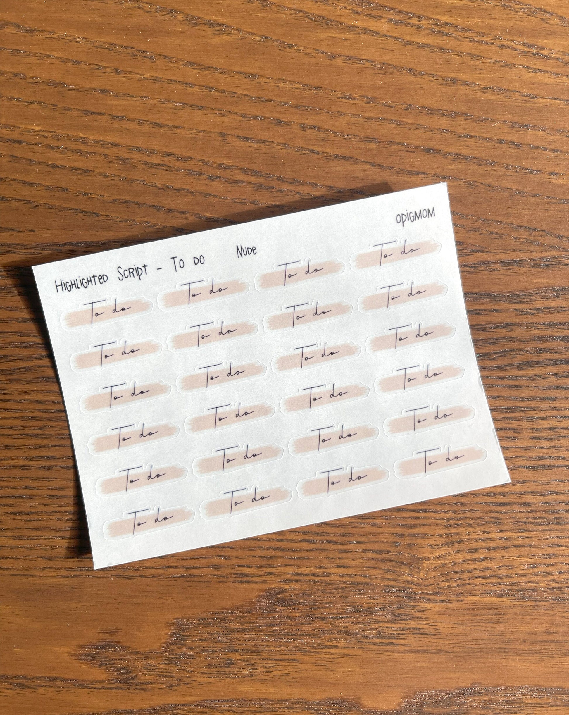 Highlighted text or header or script stickers in 28 colors for functional planner