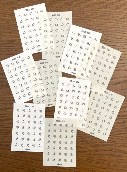 Weather Icon Stickers for planner