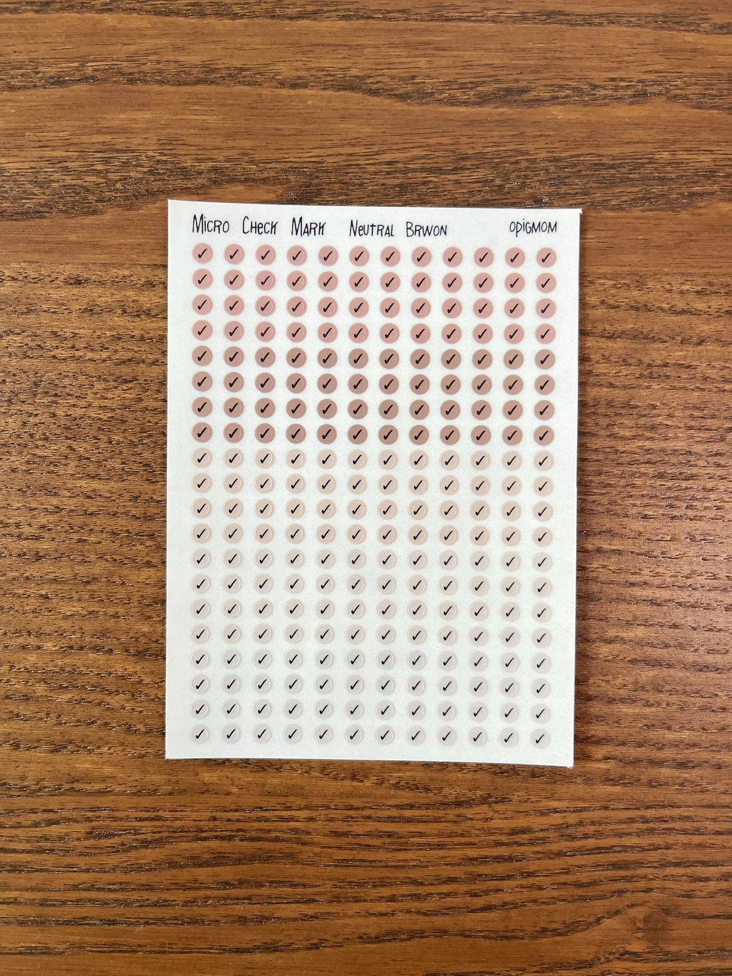 Micro Check Mark | Transparent dots | 28 colors, Functional Planner Stickers