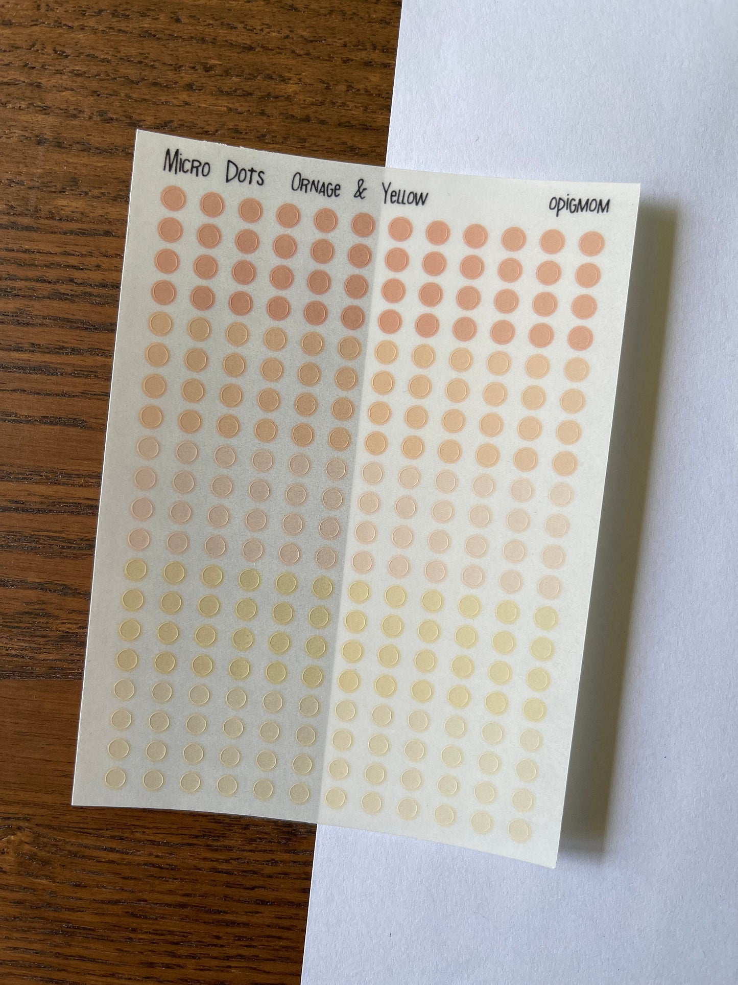 Micro Dots | Transparent dots | 28 colors, Functional Planner Stickers