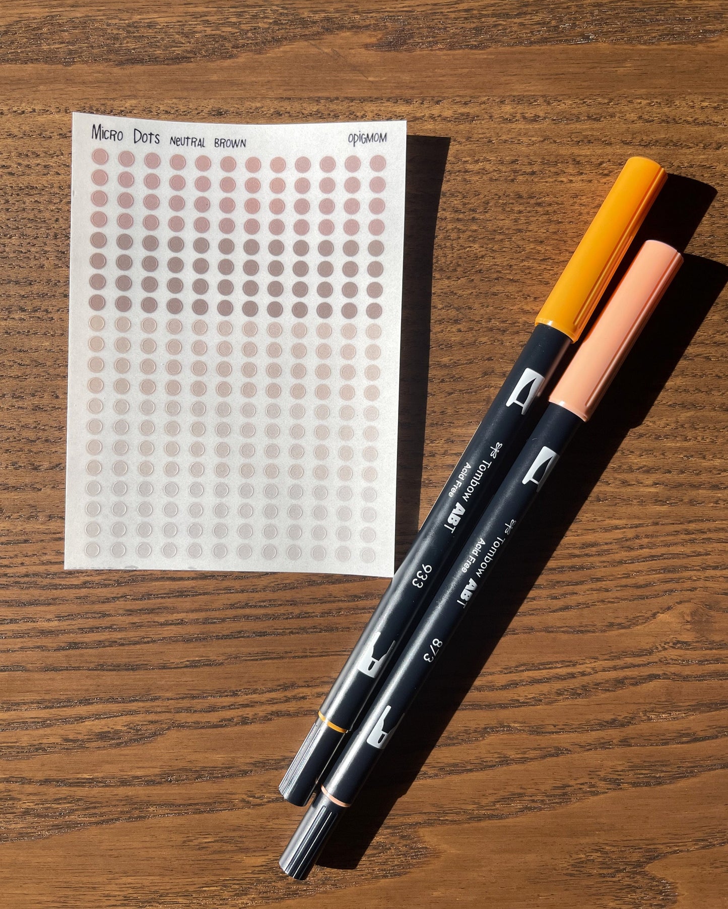 Micro Dots | Transparent dots | 28 colors, Functional Planner Stickers