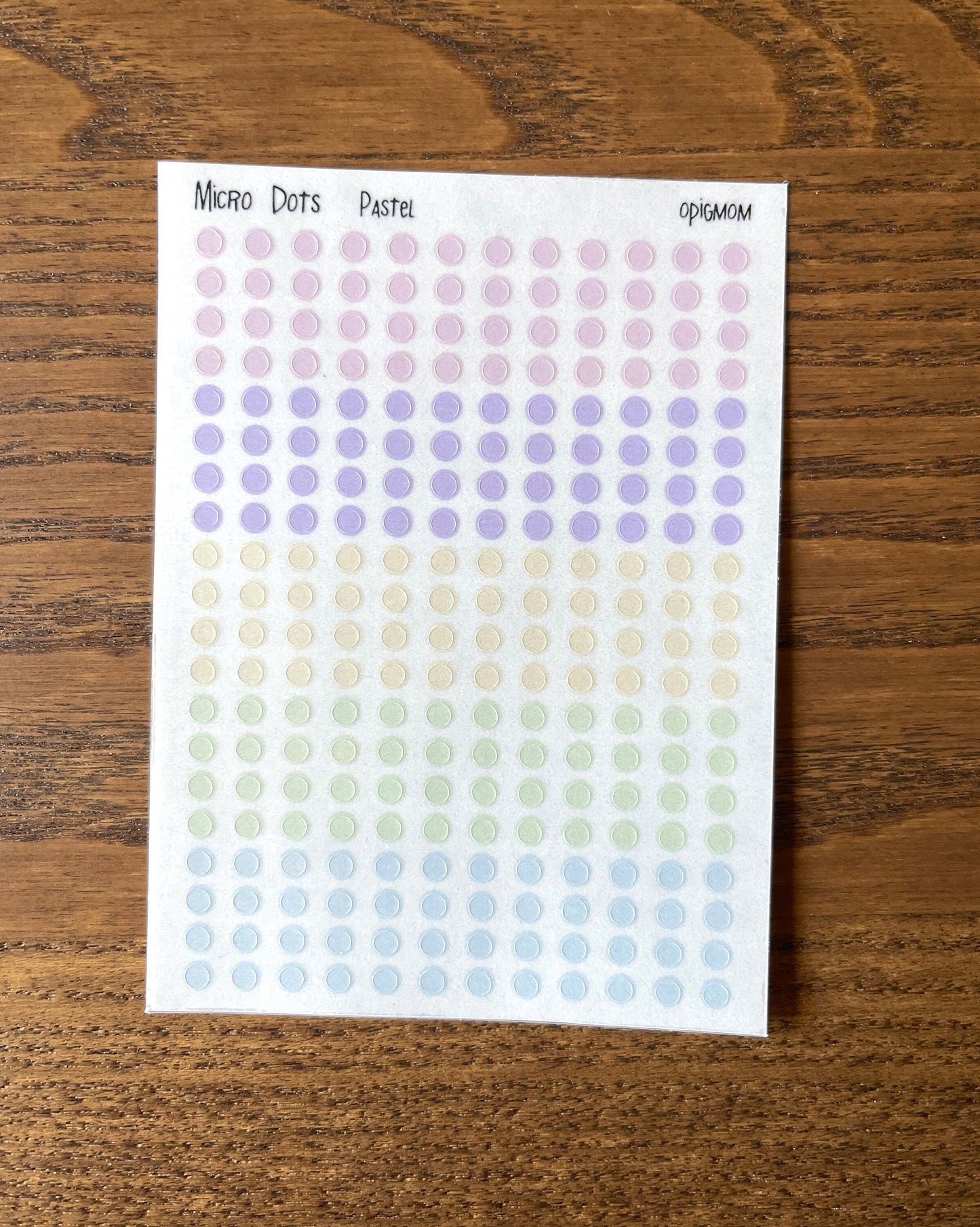 Micro Dots | Transparent dots | 28 colors, Functional Planner Stickers