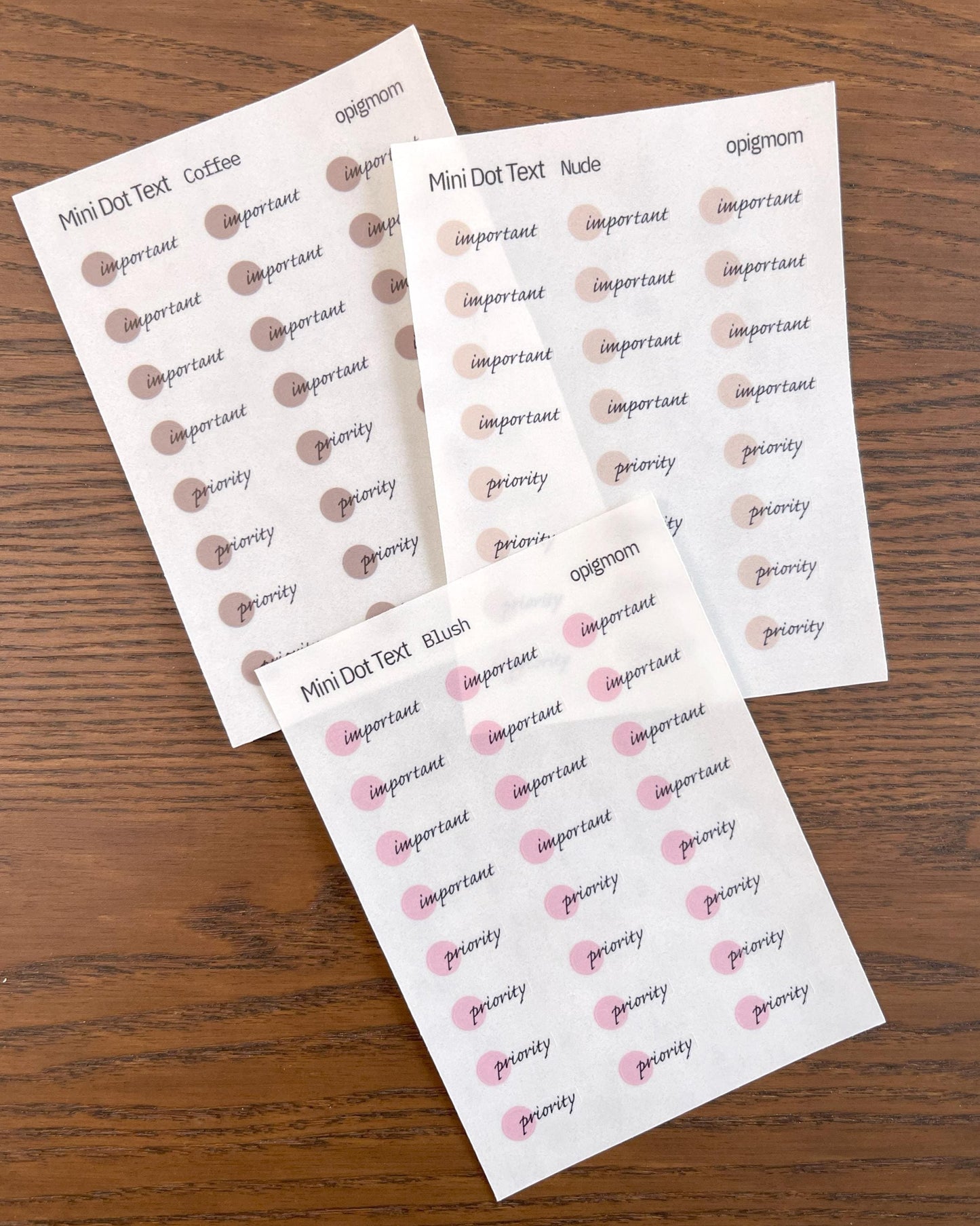 Mini Dot Script - Important / Priority