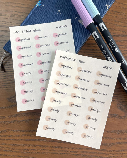 Mini Dot Script - Important / Priority