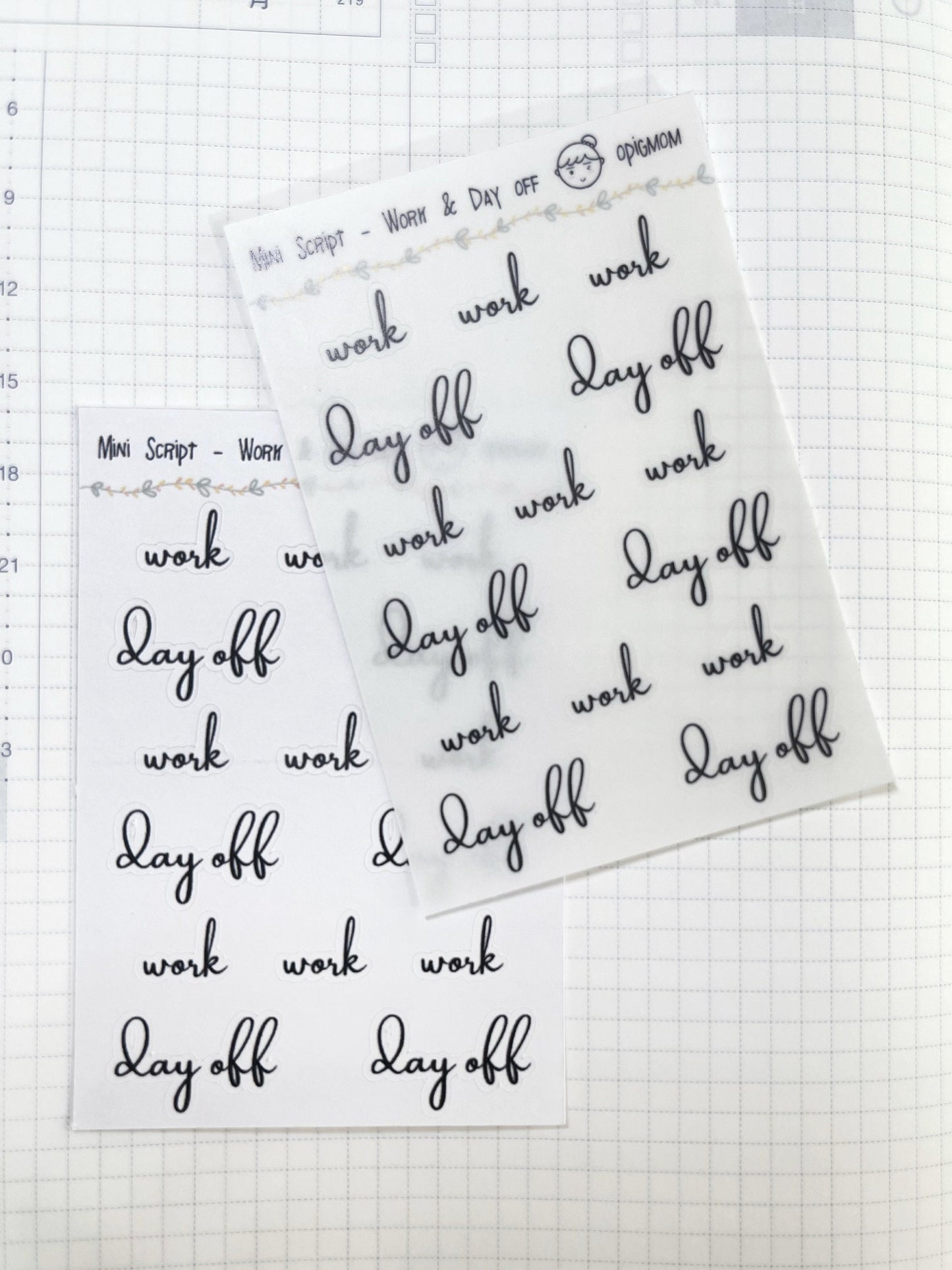Mini Script - Work / DayOff