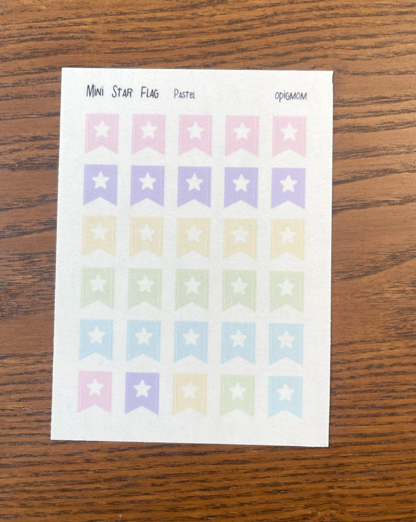 Mini Star Flag | Mini Page Flag