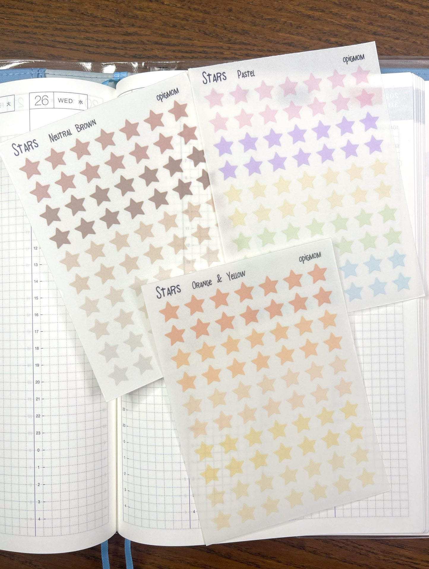 Stars stickers | Mini Stars Sticker | 28 colors