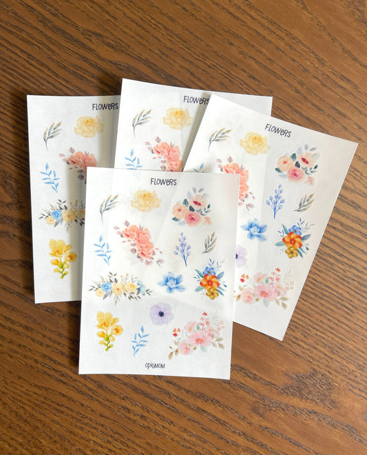 Watercolor Flowers Version 2